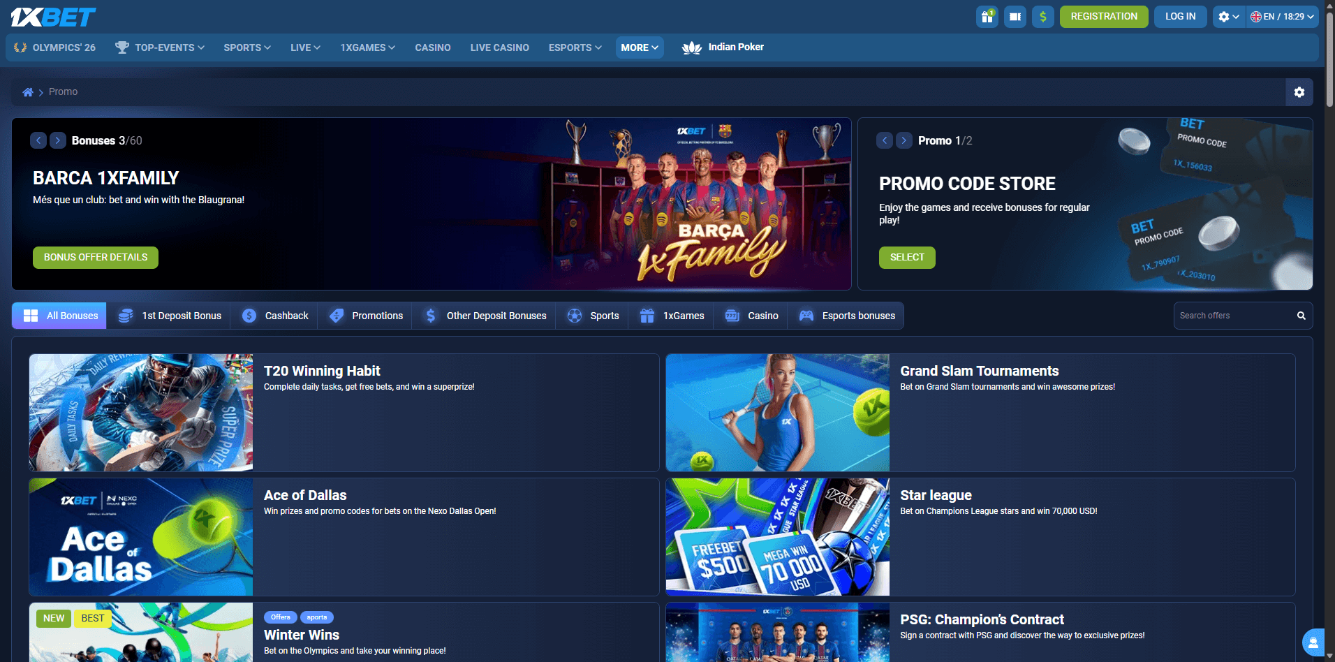 1XBET online casino malaysia promotions