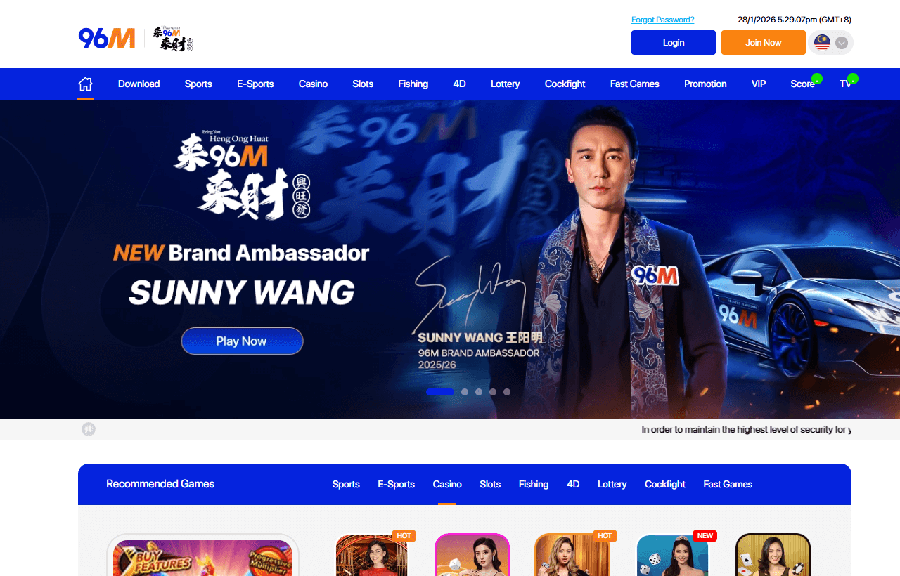 96M Online Casino Malaysia screenshot