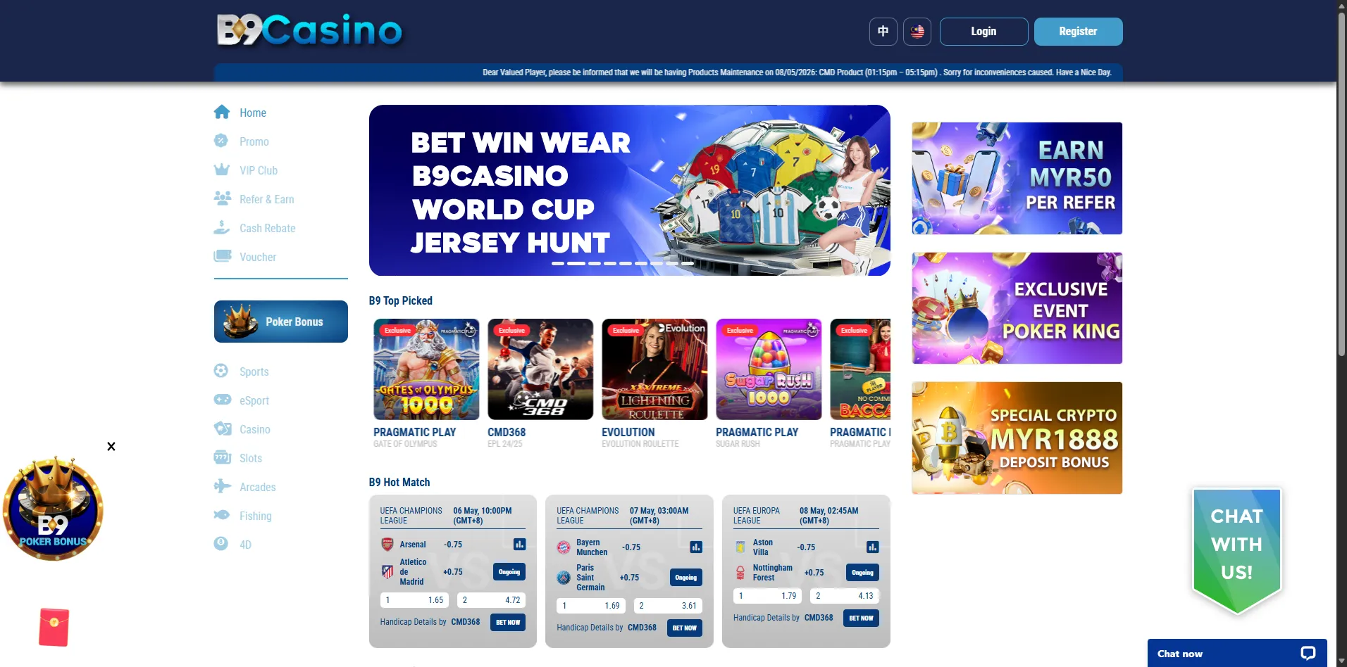 B9 Casino Malaysia screenshot