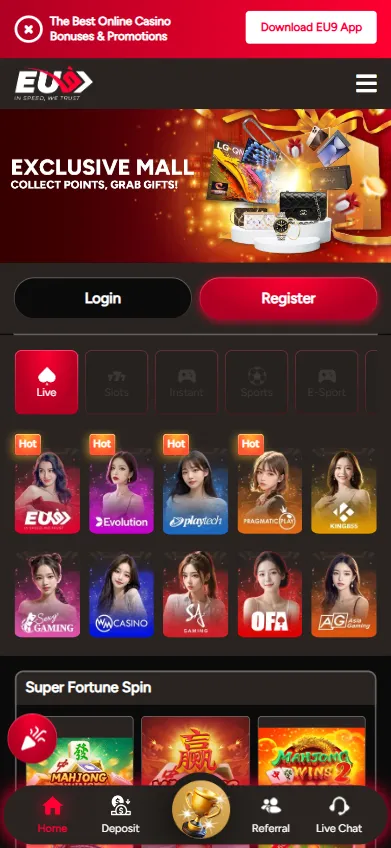 EU9 Online Casino Malaysia mobile