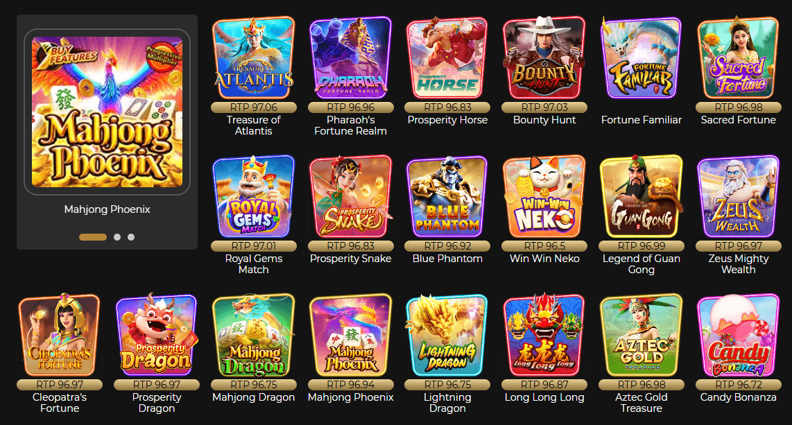 GOD55 game selections