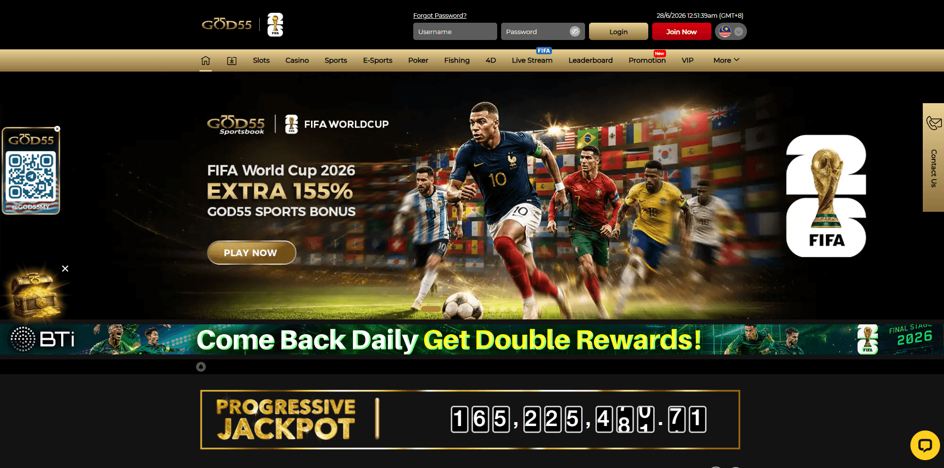 GOD55 online casino Malaysia