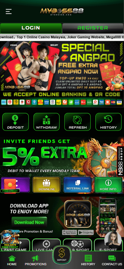Myboss88 online casino 2025 mobile screenshot