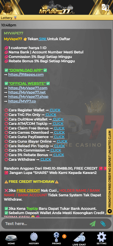 Myvape77 live chat