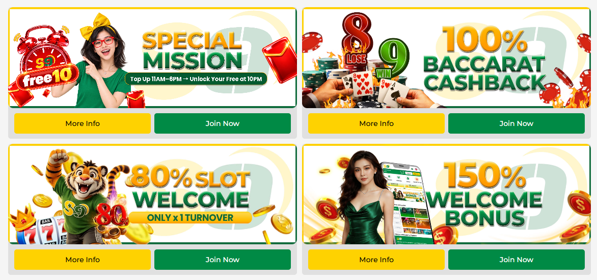 S9Asia Bonuses & Promotions RM1800 Before You Can Withdraw RM600