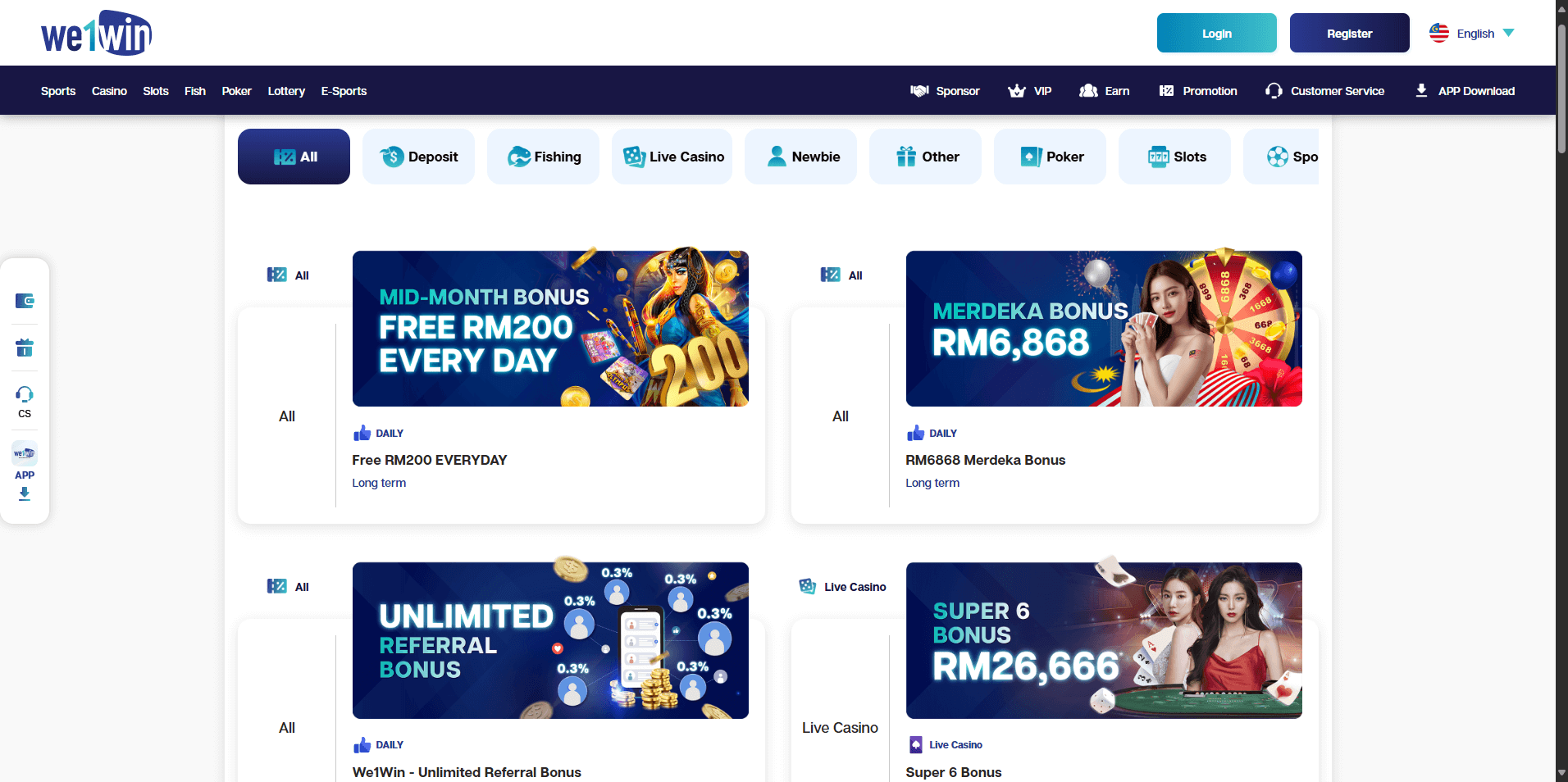 We1Win bonus and promotions 2025