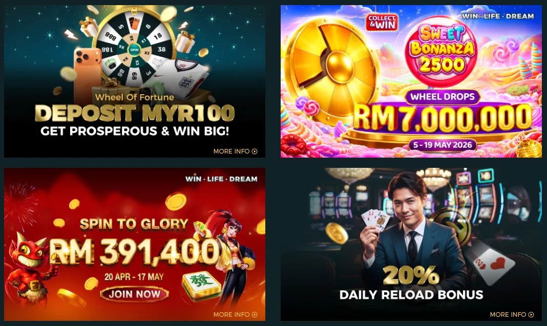 Winclub88 online casino Malaysia featured promotions