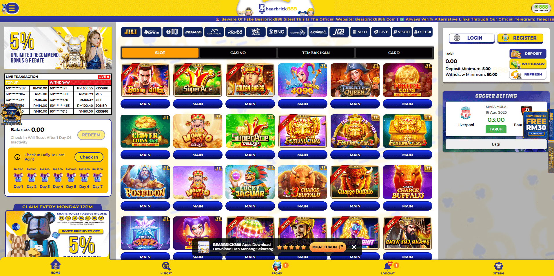 bearbrick888 online casino malaysia screenshot 2025 bearbrick888 online casino malaysia screenshot 2025