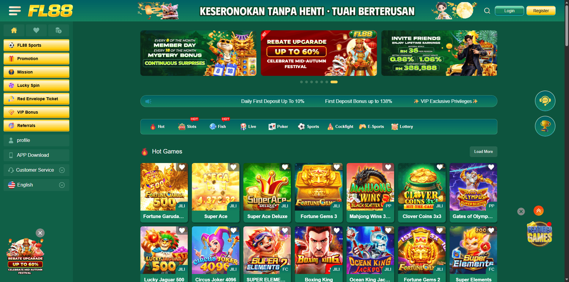 FL88 Review Malaysia (2026): Is It Legit, Safe & Worth Playing? 1 fl88 online casino malaysia desktop screenshot