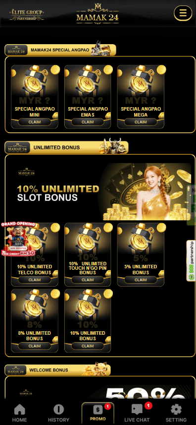 mamak24 online casino promotions 2025