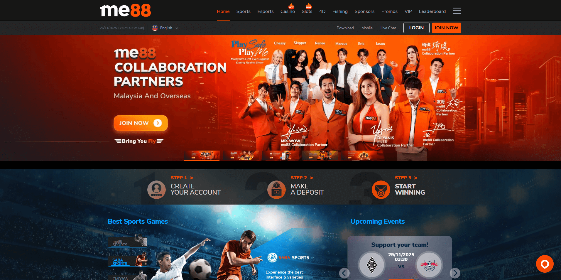 me88 online casino malaysia 2025 screenshot