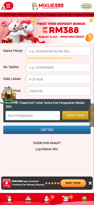 mixue888 registration