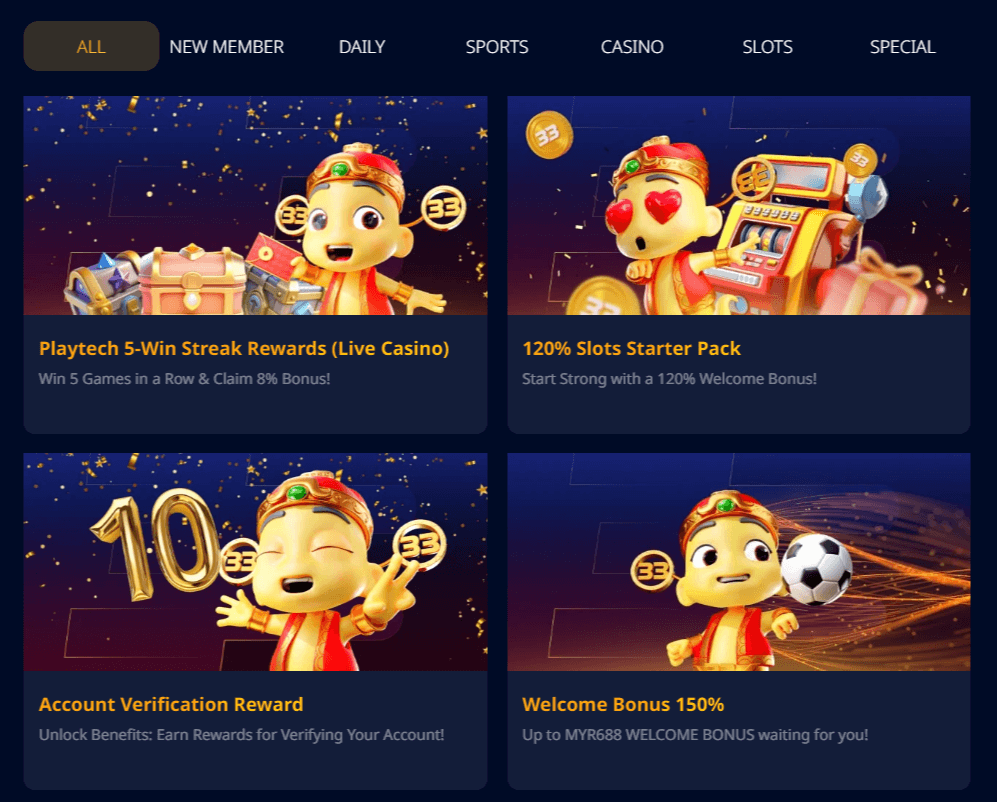 uwin33 latest promotions