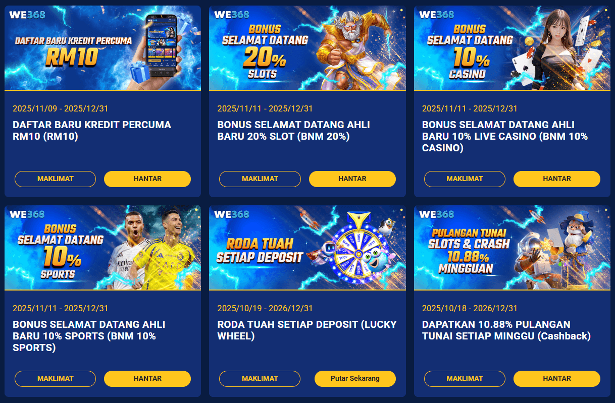 we368 latest promotions 2025 we368 latest promotions 2025